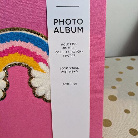 The Paper Studio NWT Fuzzy Rainbow Photo Album - Picture 2 of 4